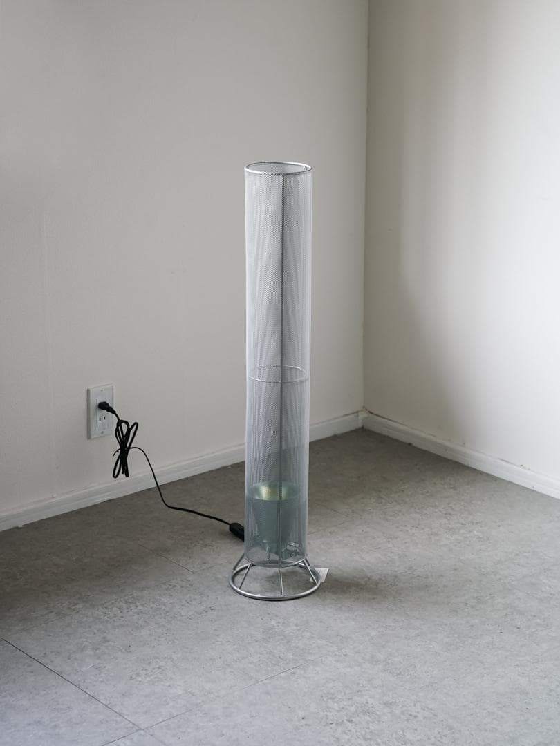 80-90's アイアンメッシュ フロアランプ 照明 ポストモダン