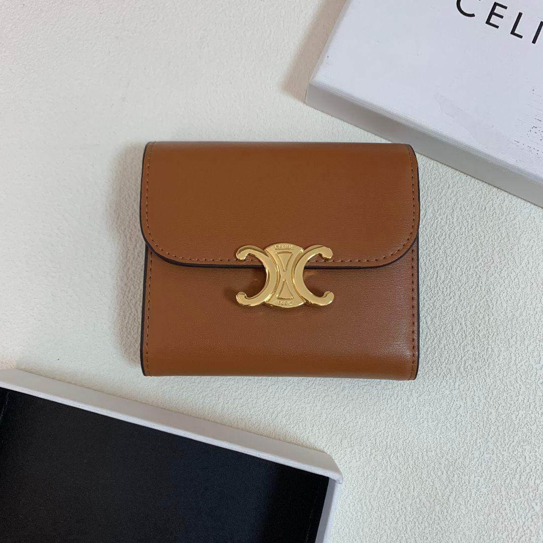 CELINE ブラウン 三つ折り財布