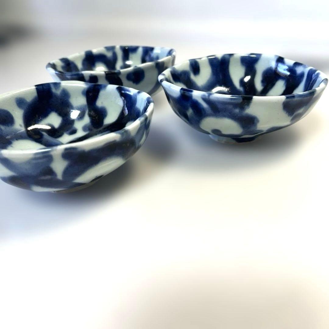 斉山窯　タコ唐草　茶碗 3枚セット　波佐見焼　鉢　ボウル