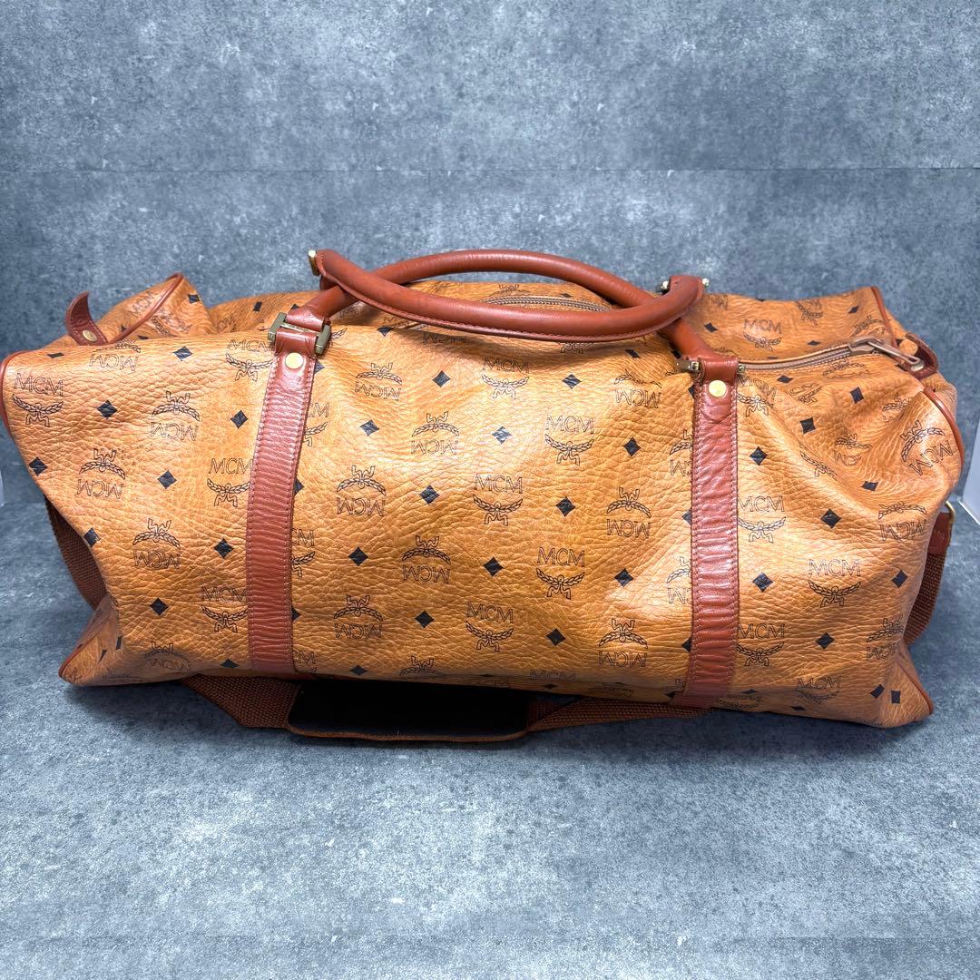 MCM ボストンバッグ 2way ヴィセトス柄 レザー 大容量 旅行バッグ