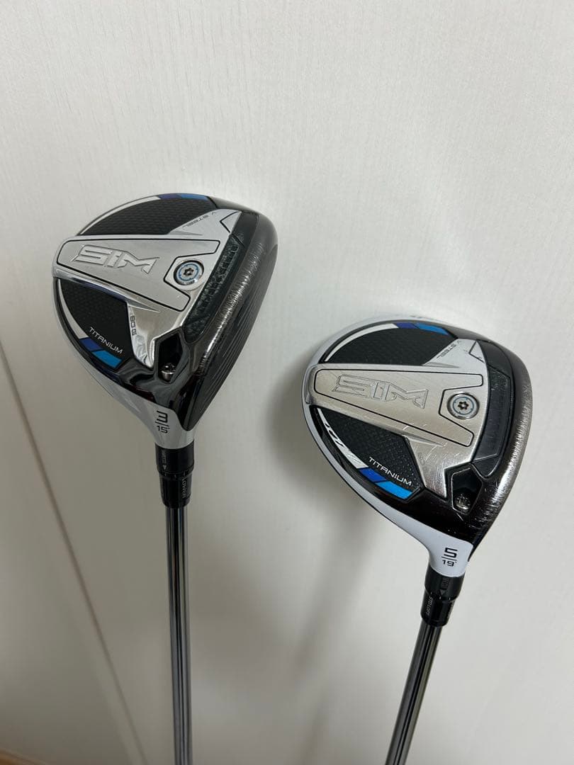 TaylorMade SIM フェアウェイウッド 2本セット　ディアマナ　チタン
