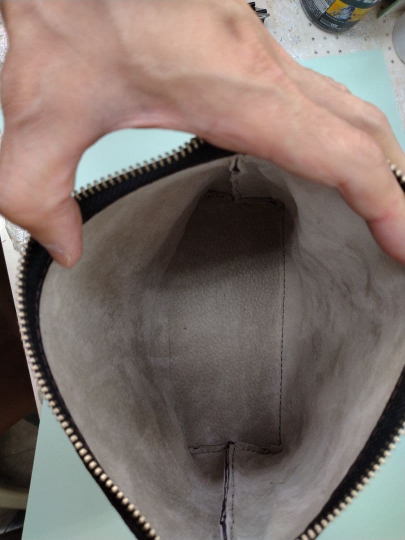レザー　 ショルダーバッグ　ハンドメイド