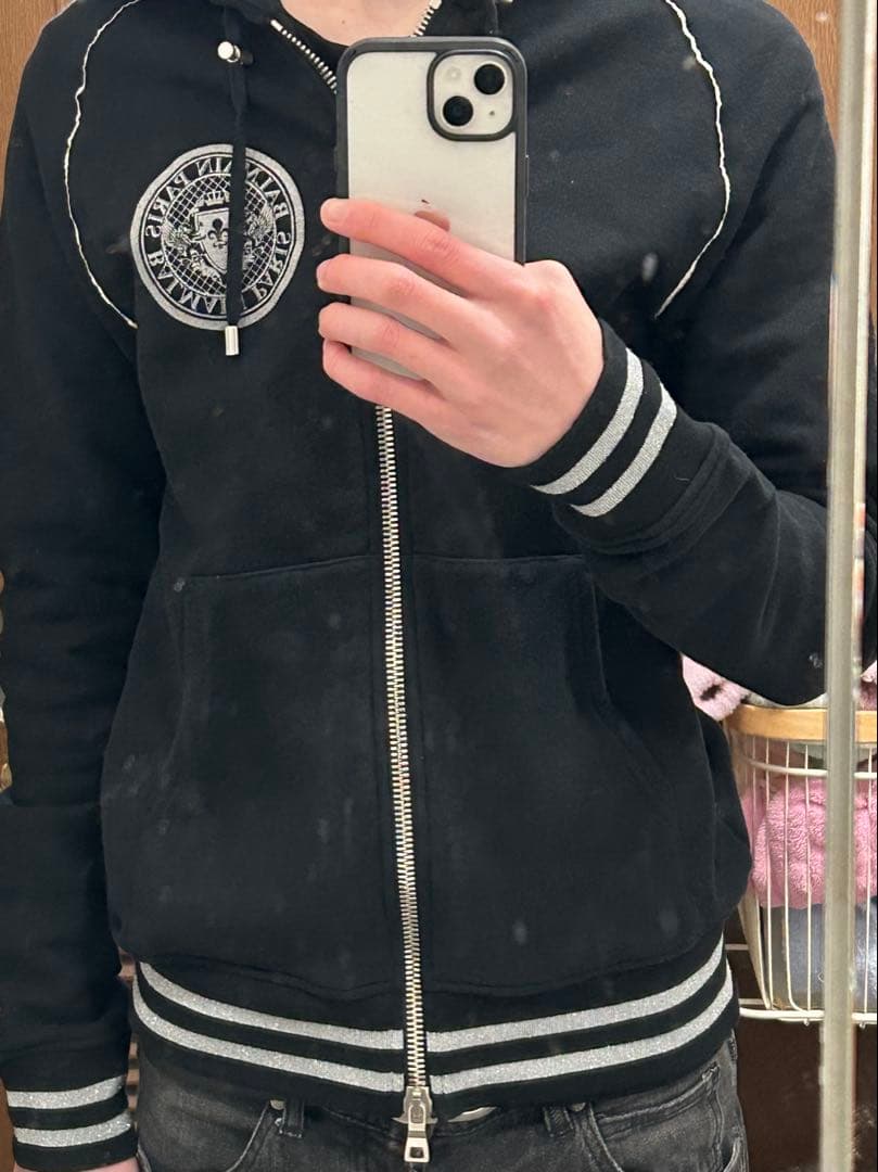 BALMAINジップアップパーカー
