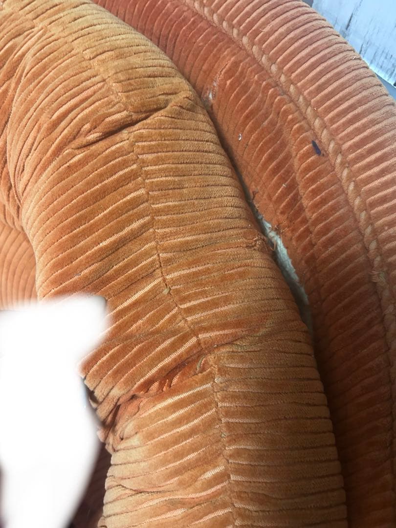 アメリカヴィンテージ家具 1人がけソファ オレンジ