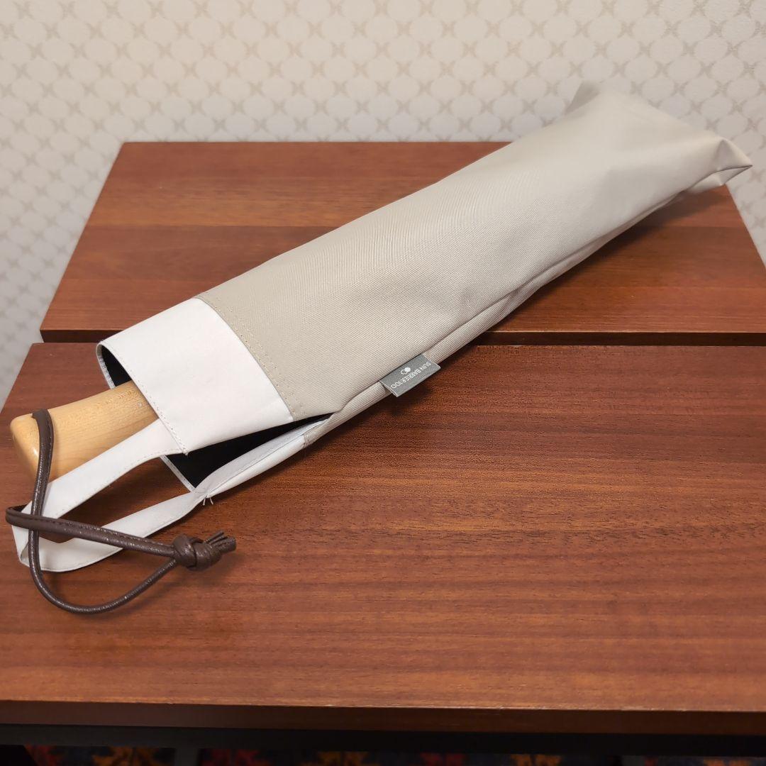 SUN BARRIER 100 アイボリー折りたたみ傘　サンバリア