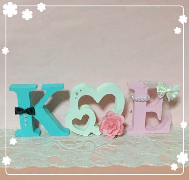 えりな様確認用♡ウエディングバージョン・イニシャルオブジェ