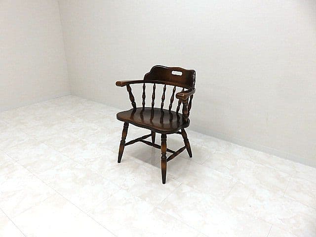 飛騨産業/キツツキ　「穂高」楢無垢材ウィンザーチェア　　　　アームチェア