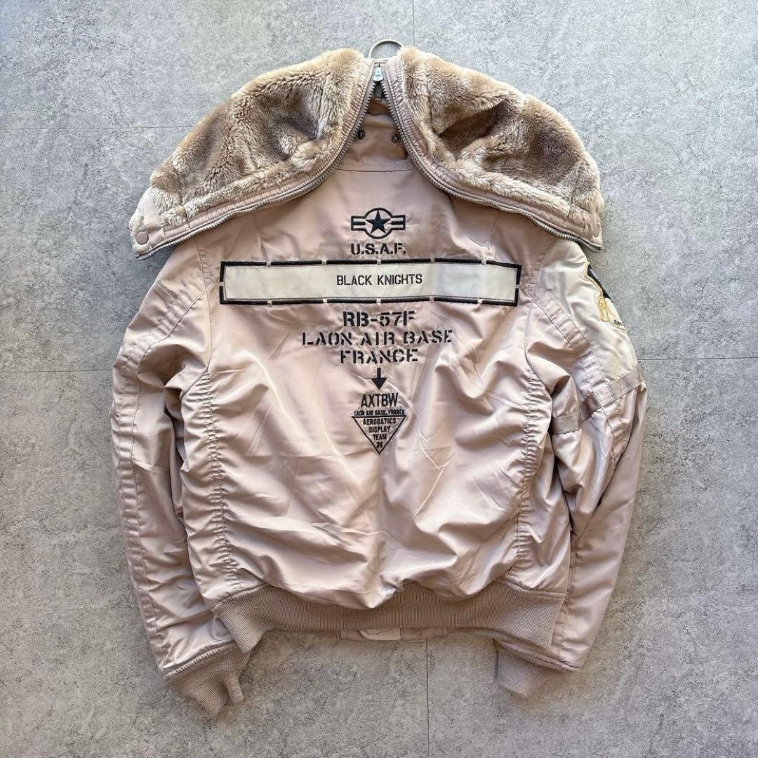 ジャケット・アウター AVIREX B-15 Bomber Jacket Black Knights