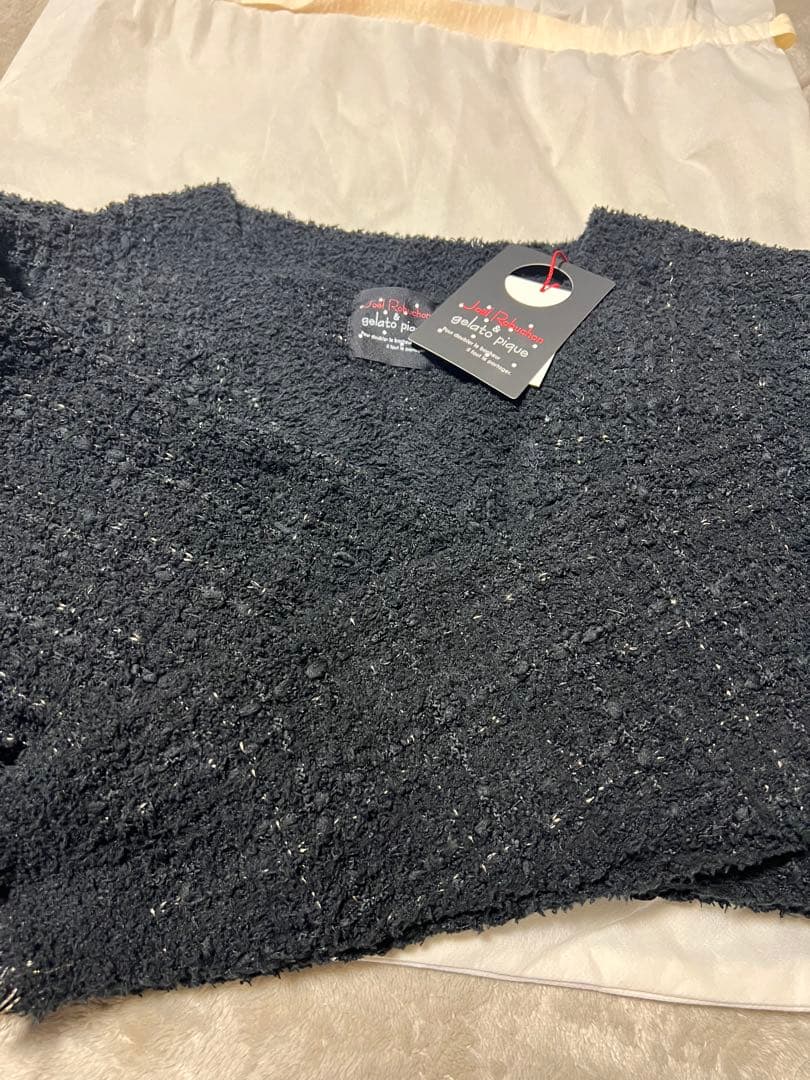 gelato pique ツイードモコVネックワンピース