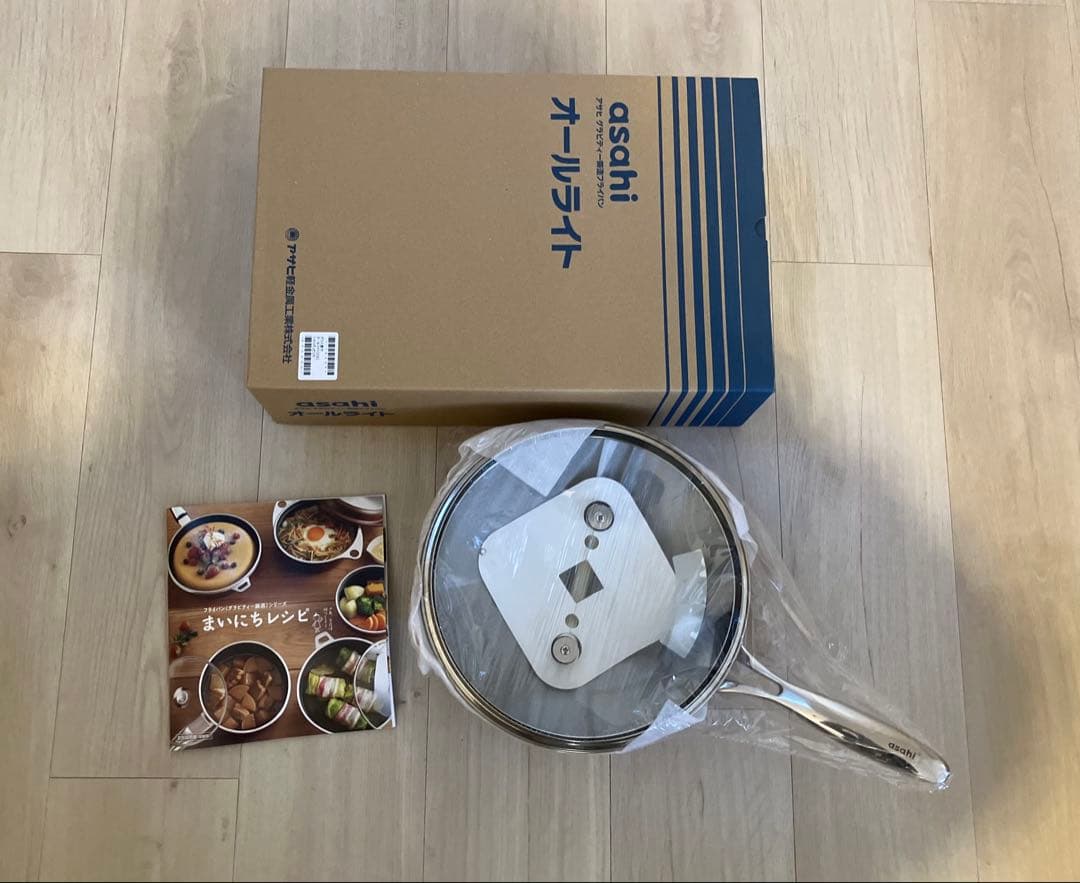 新品 アサヒ オールライト フライパン 26cm ピンク