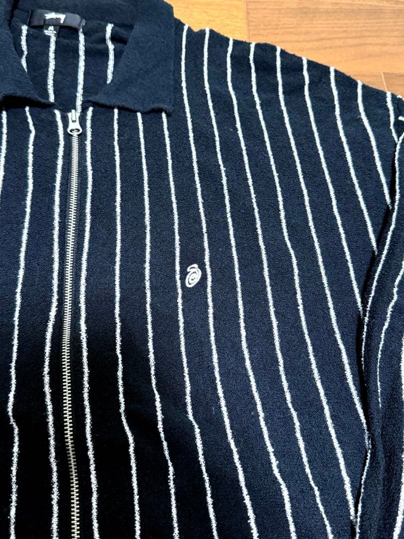 STUSSY Light Weight Ls Zip Polo Mサイズ
