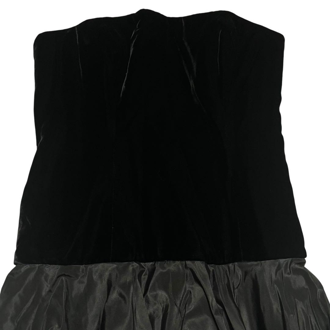 【タグ付】Ralph Lauren / エンパイアラインドレス 黒 m779