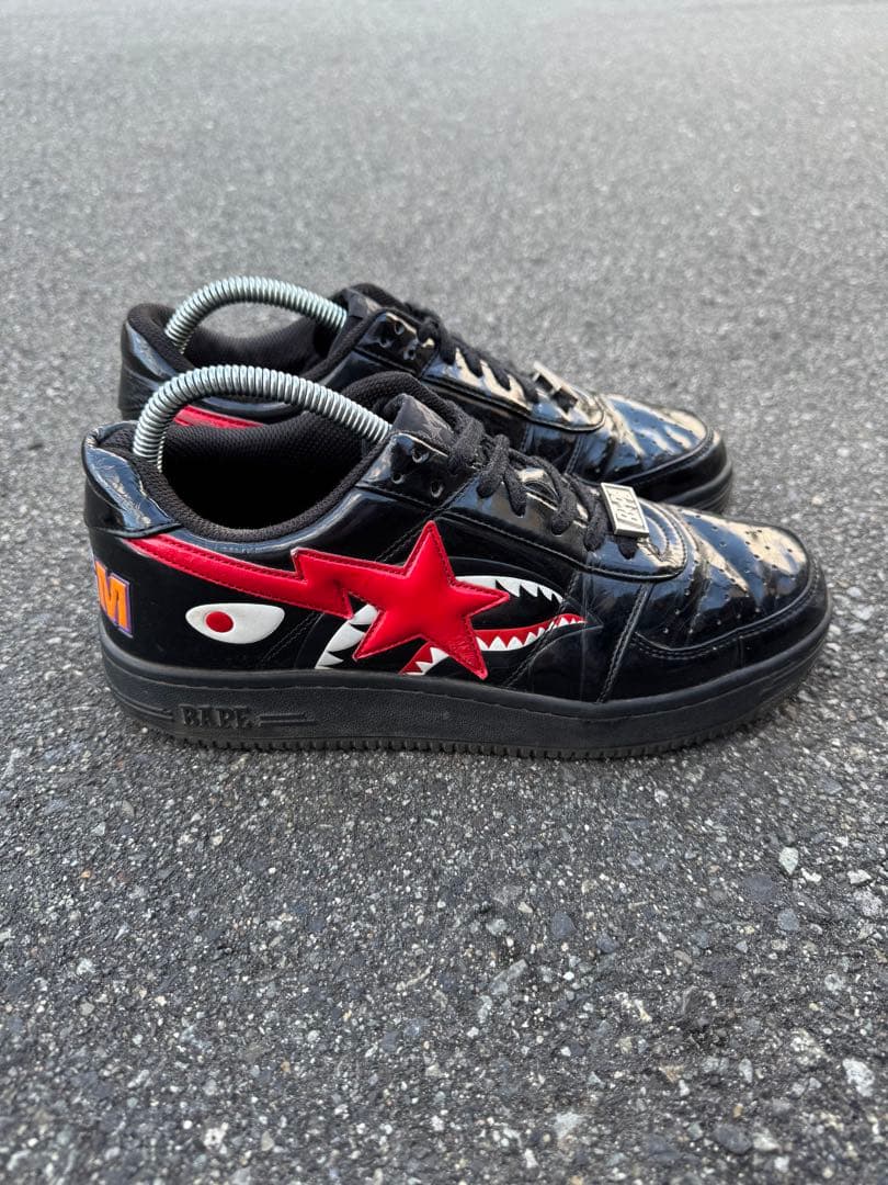 靴 BAPE STA SHARK BLACK LOW 27.5