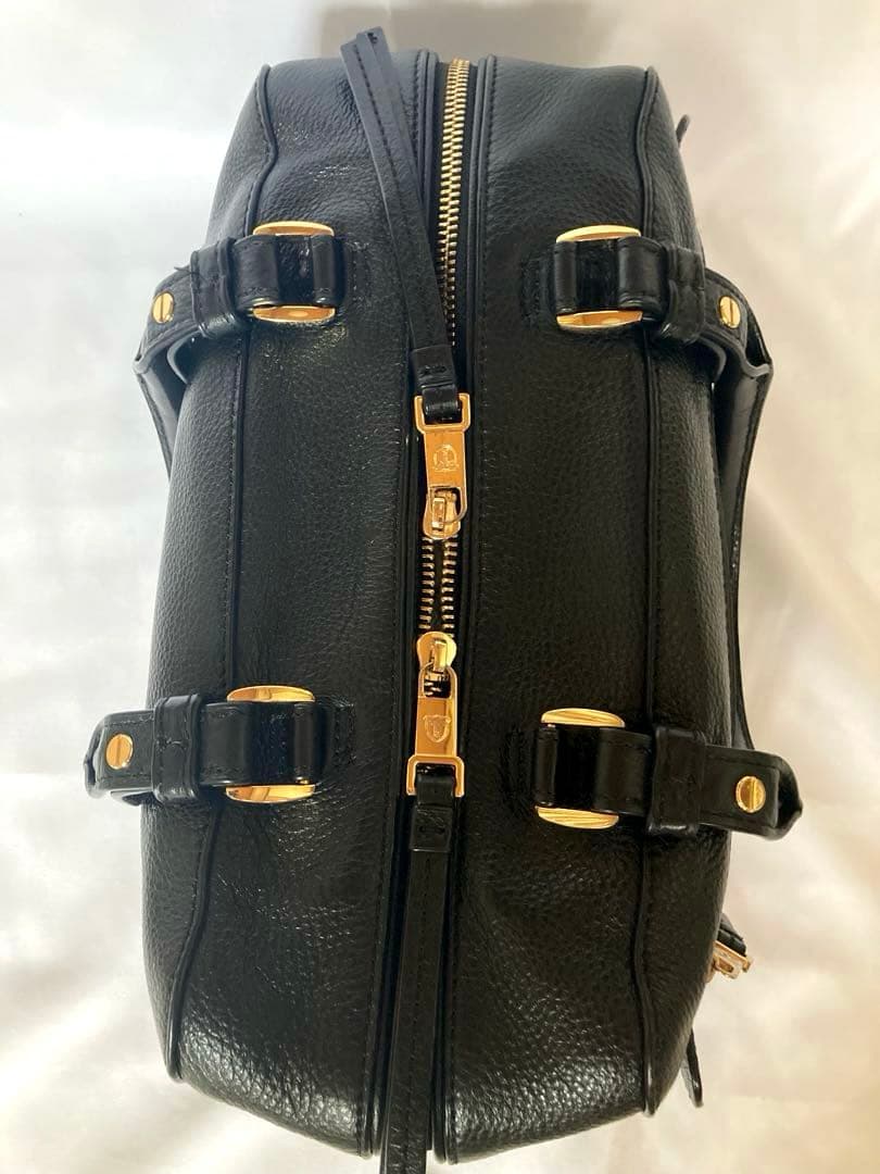美品　TOPKAPI トプカピ　 VACCHETTA ボストンバッグ　ブラック
