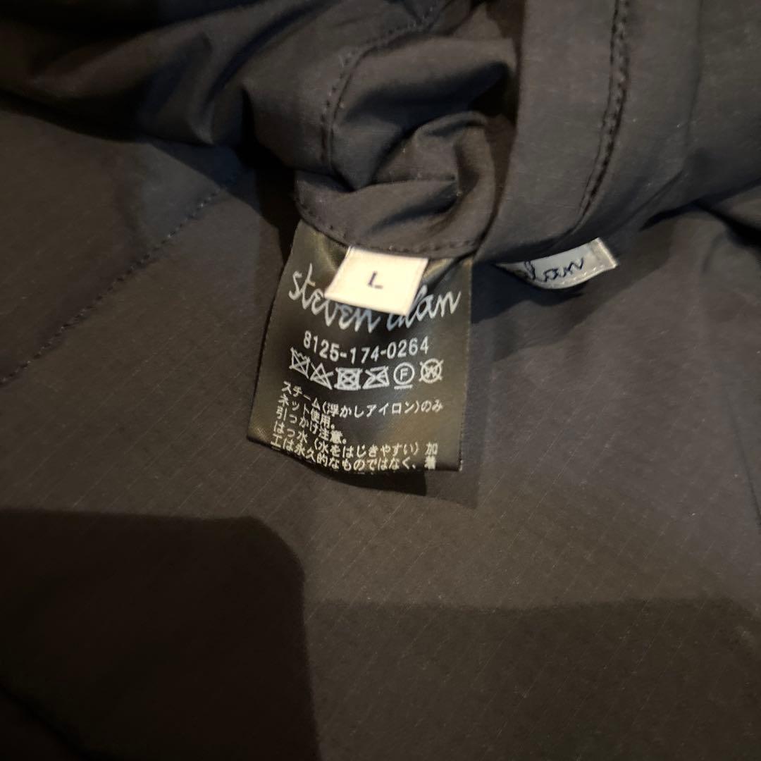 steven alan ステンカラーコート ブラック