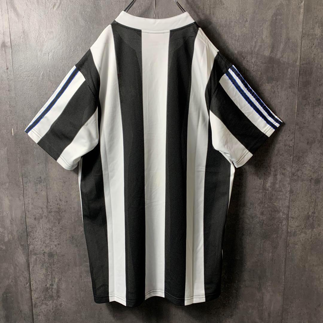 【★ニューカッスル】 アディダス サッカー 95年 レトロ ユニフォーム 2XL