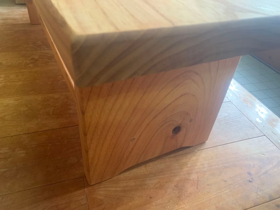 送料込、長期保管セール品♦︎無垢材(栴檀)サイドテーブル、TVボード