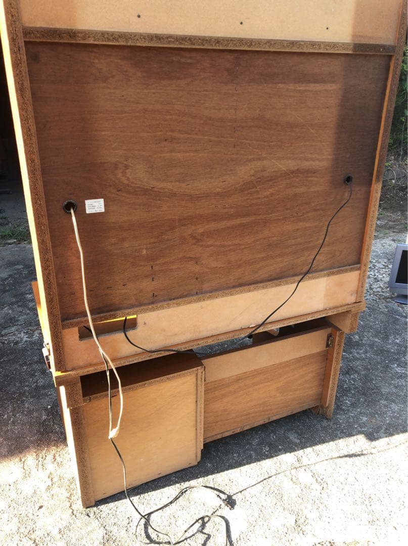 KOKUYO 学習机 木製 収納棚付き 猫のイラスト