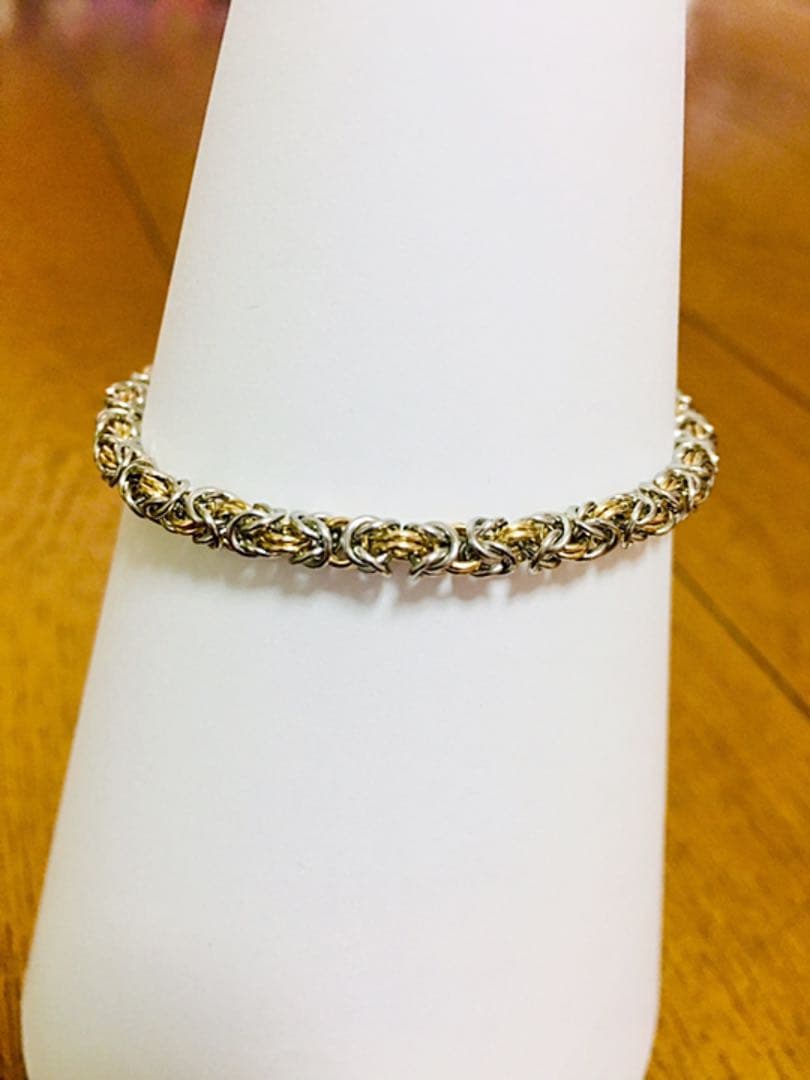 ブレスレット ビザンチン編み【美品】【価格交渉可】【一点限り】