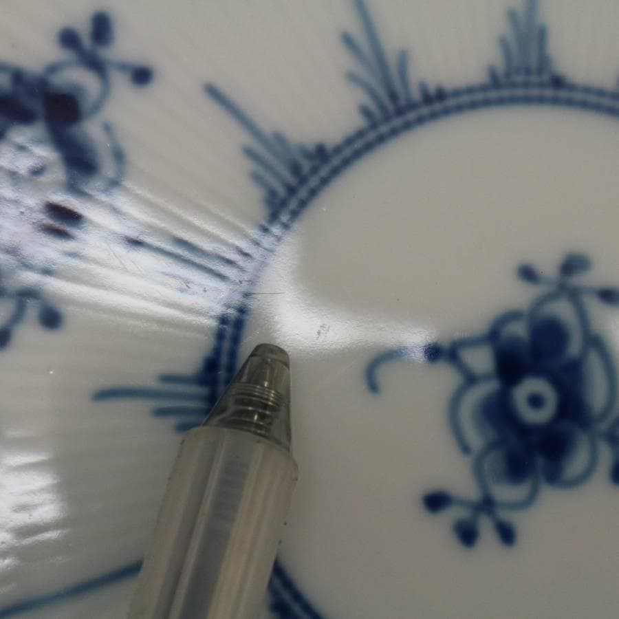 値下 ロイヤルコペンハーゲン ブルーフルーテッドプレイン 25cmプレート 6枚