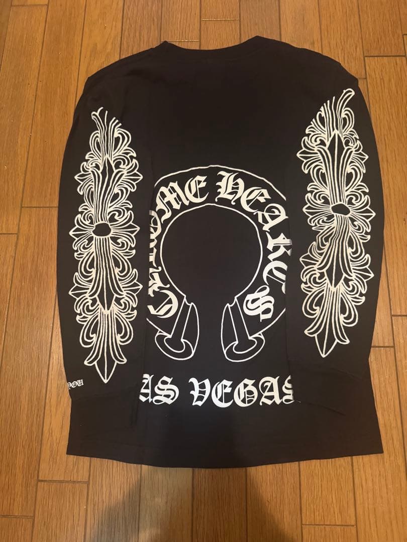 クロムハーツ ラスベガス 限定 ホースシュー フローラルクロス 長袖 Tシャツ