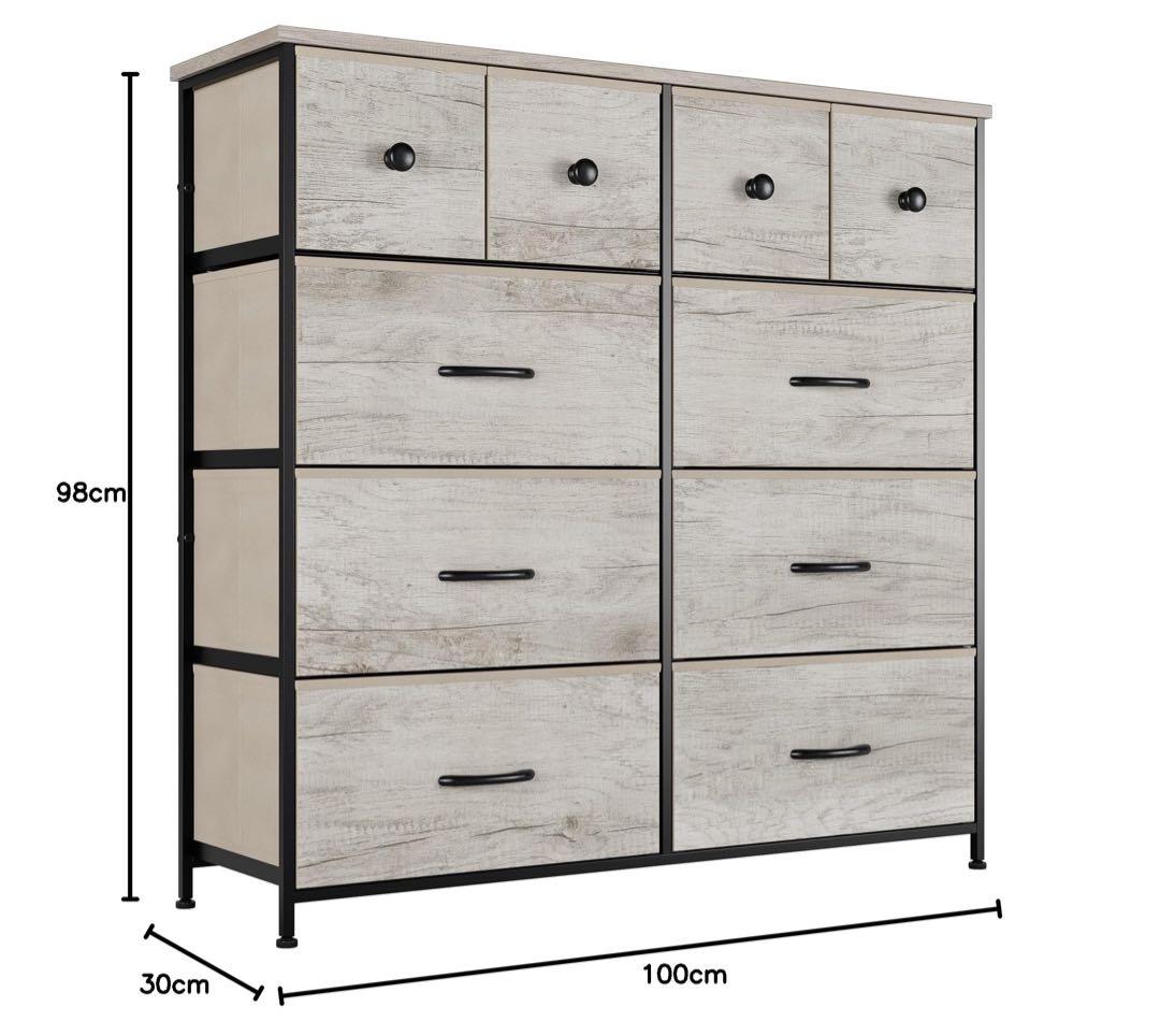 チェスト タンス 収納チェスト 4段10杯 オーガナイザー 収納ケース