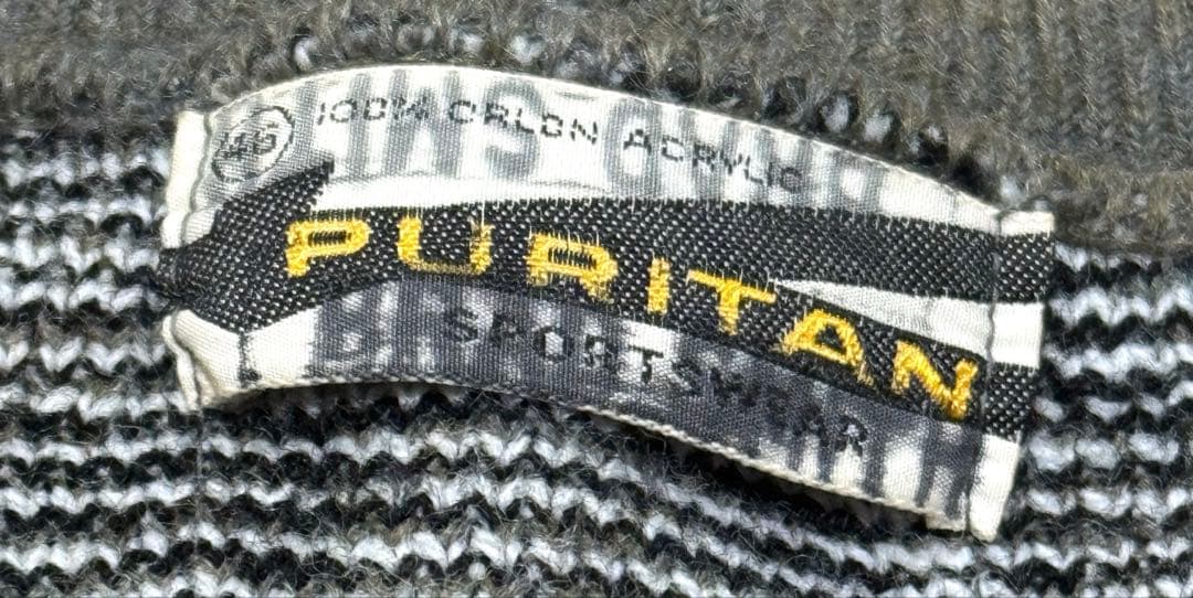 60s アクリル カーディガン puritan サイズ46 ヴィンテージ