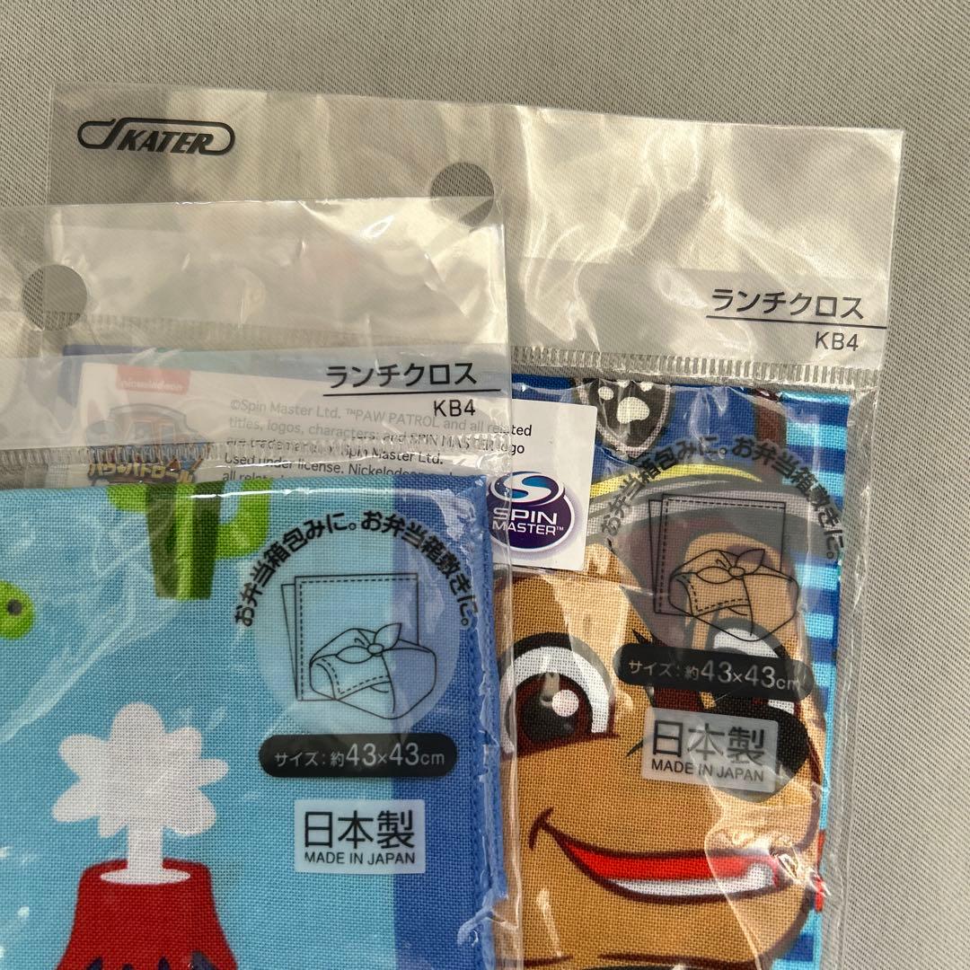新品 パウパトロール dinosaurs ランチクロス お弁当ナフキン 2枚