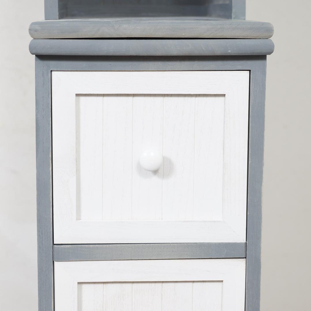 【新品】隙間にぴたり。スリムラック　アンティーク加工　収納　アウトレット