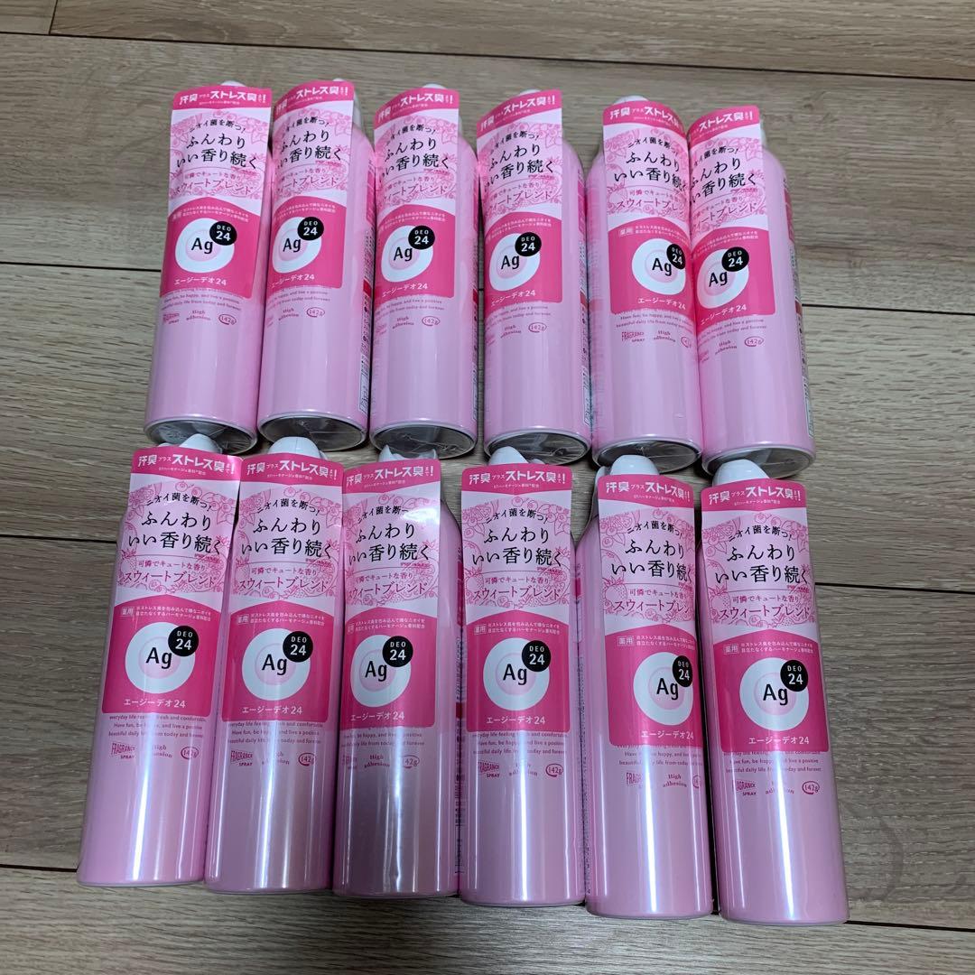12本セット⭐️エージーデオ24 パウダースプレー スウィートブレンド 142g