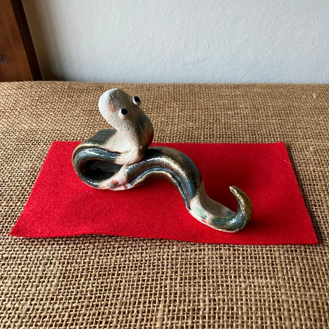 ※在庫なし　巳年　陶器の置物　干支　美濃焼