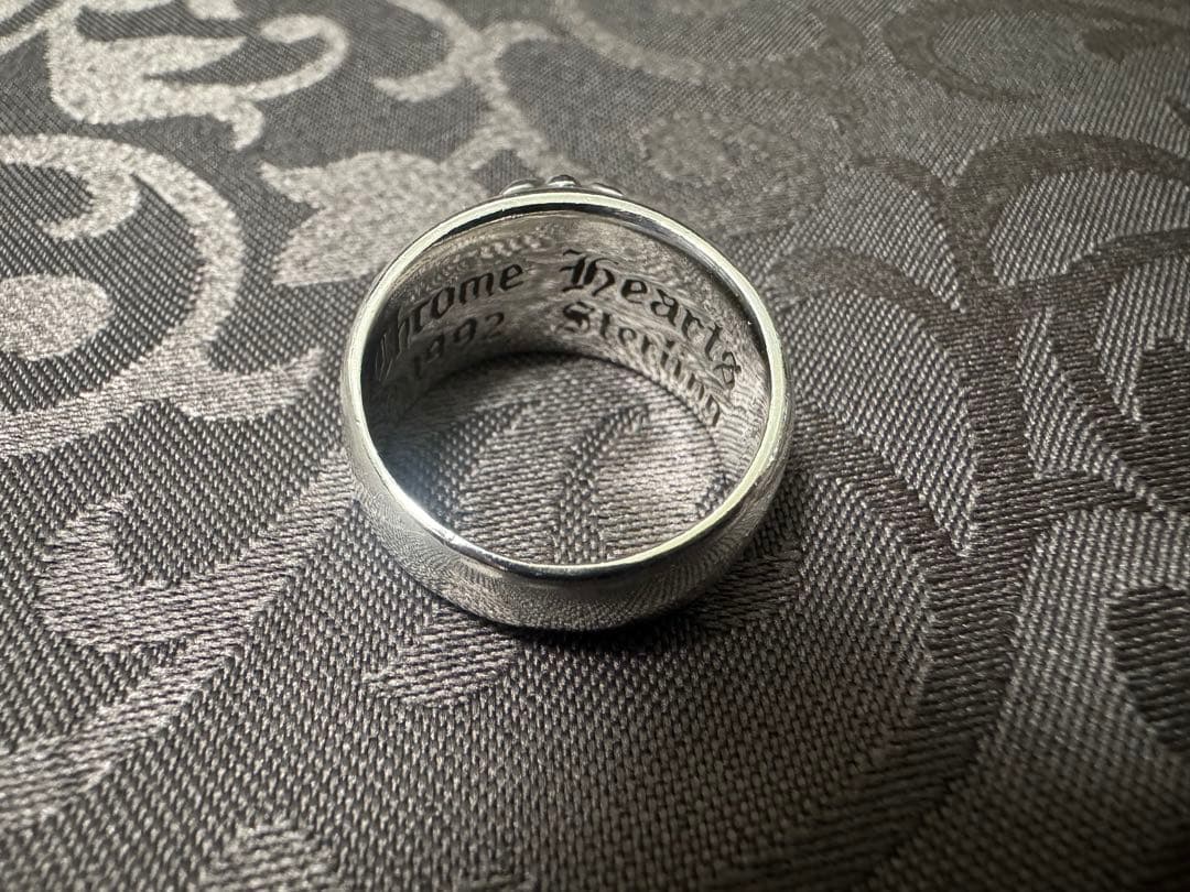 クロムハーツ Chrome hearts フローラルクロス リング　22号