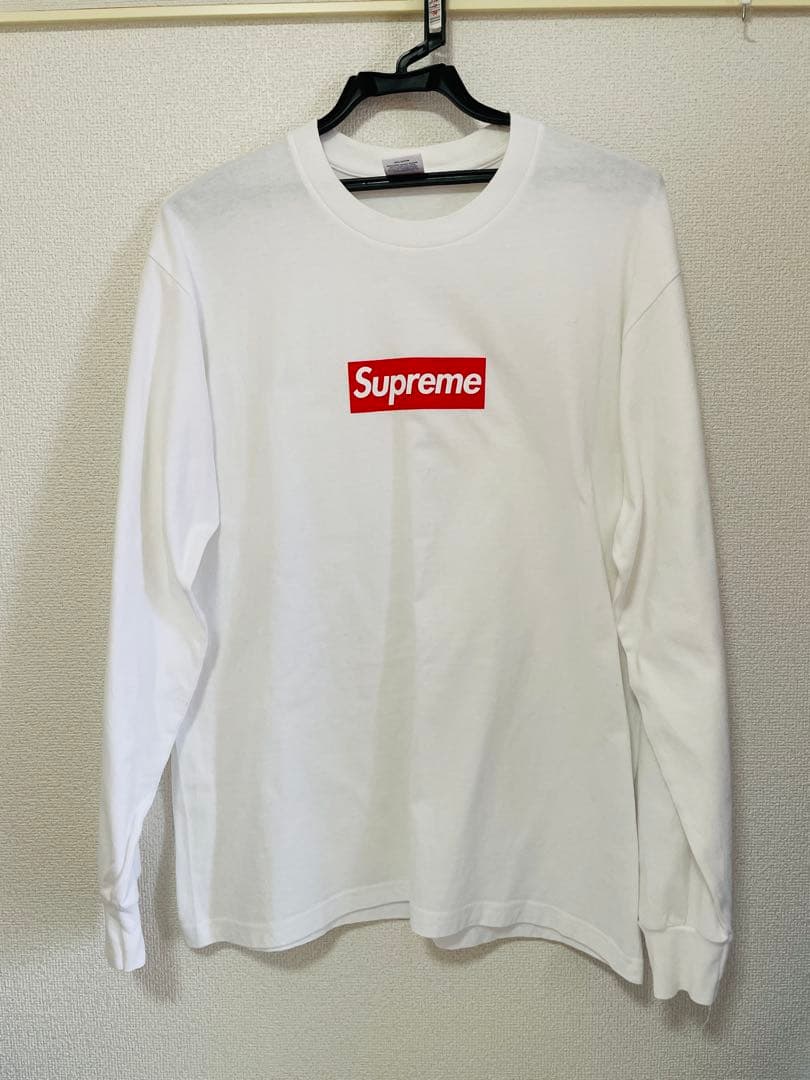 クリーニング済み　Supreme - Box Logo L/S Tee ホワイト