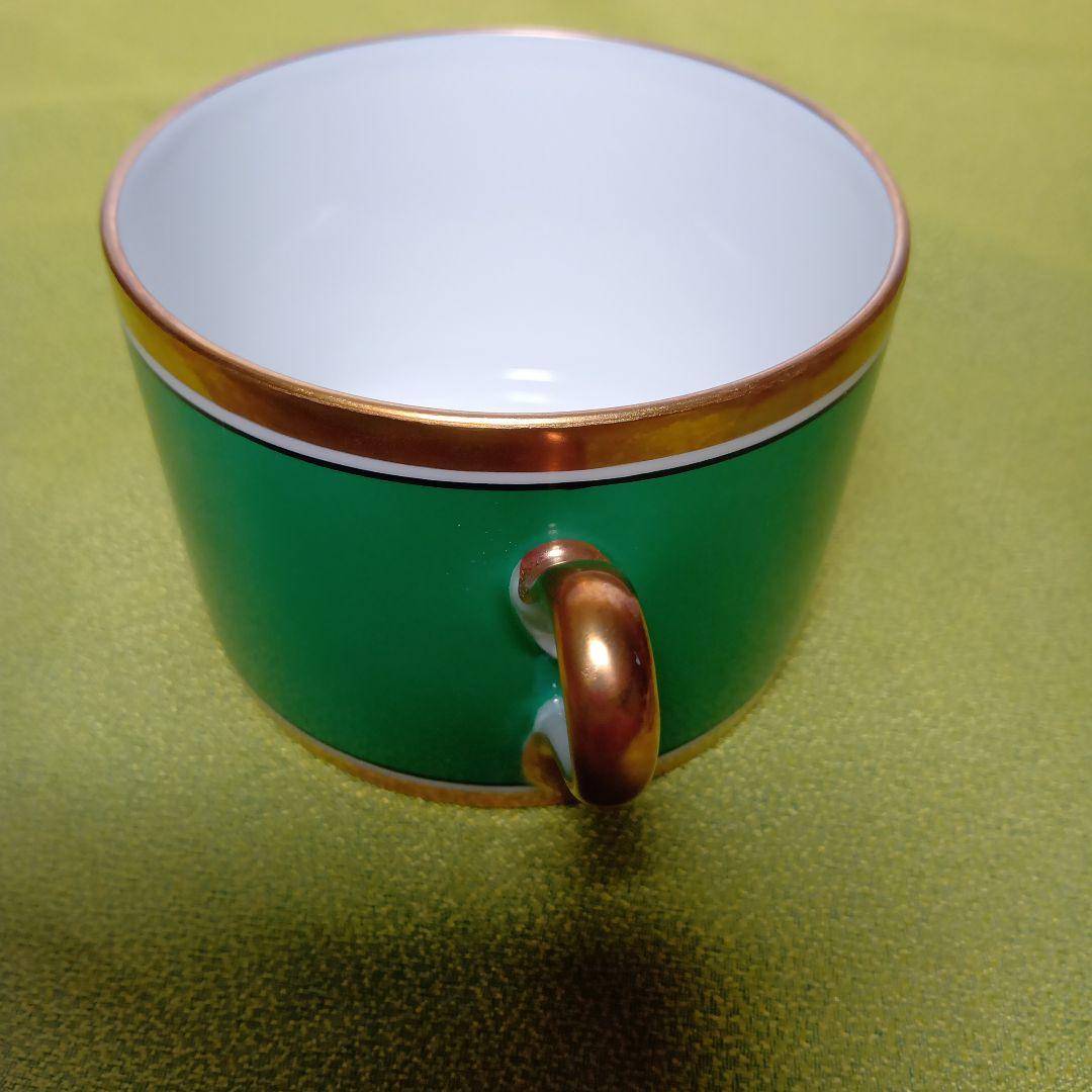 リチャードジノリ　インペログリーン　カップ＆ソーサー　イタリア製 プレート廃盤