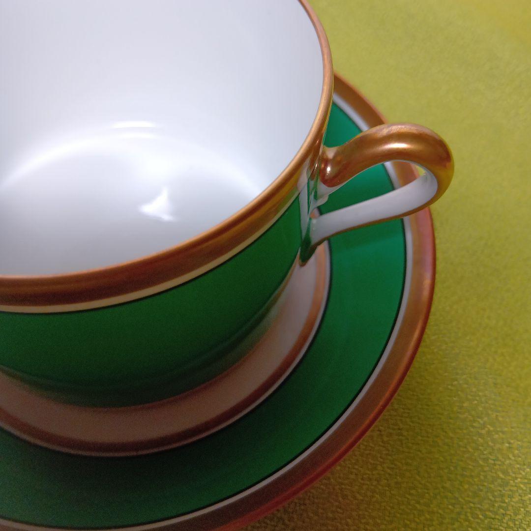 リチャードジノリ　インペログリーン　カップ＆ソーサー　イタリア製 プレート廃盤