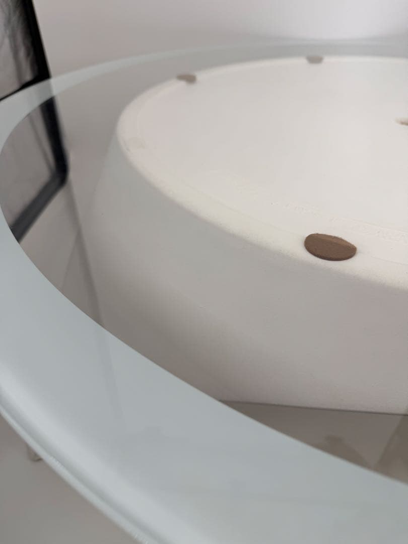 BONALDO ガラステーブル　直径100cm 厚み0.8cm