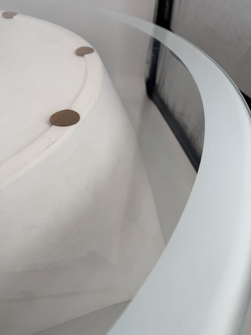 BONALDO ガラステーブル　直径100cm 厚み0.8cm