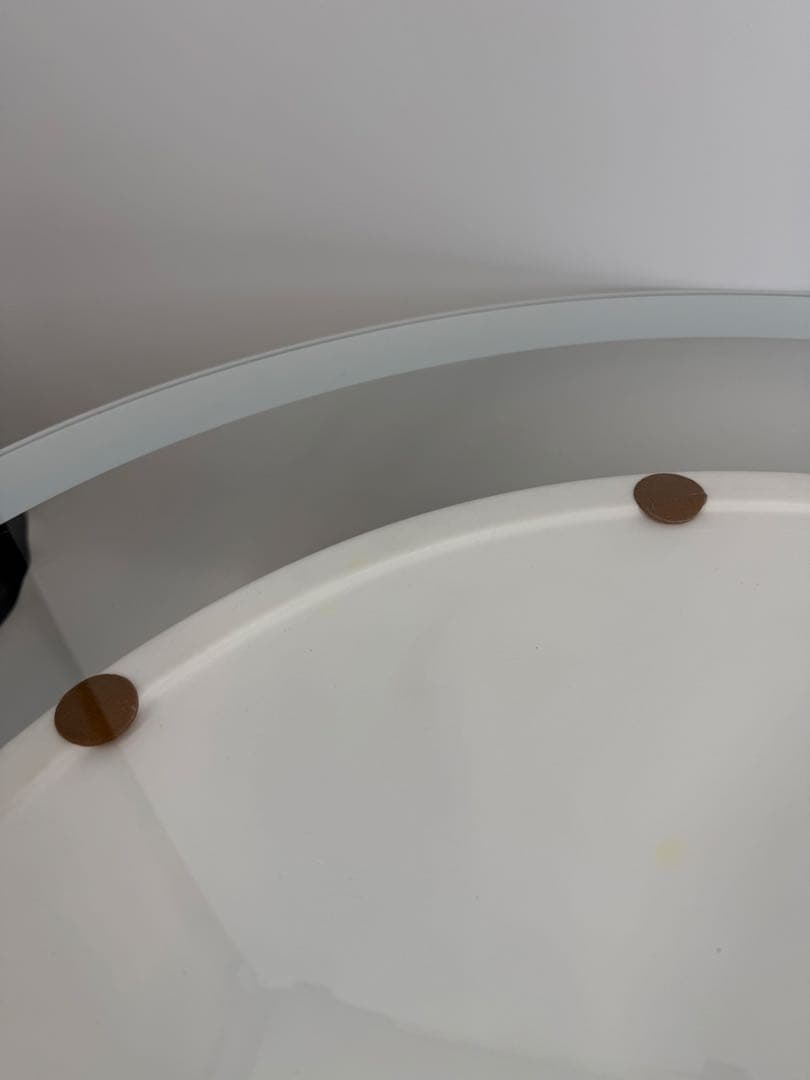 BONALDO ガラステーブル　直径100cm 厚み0.8cm