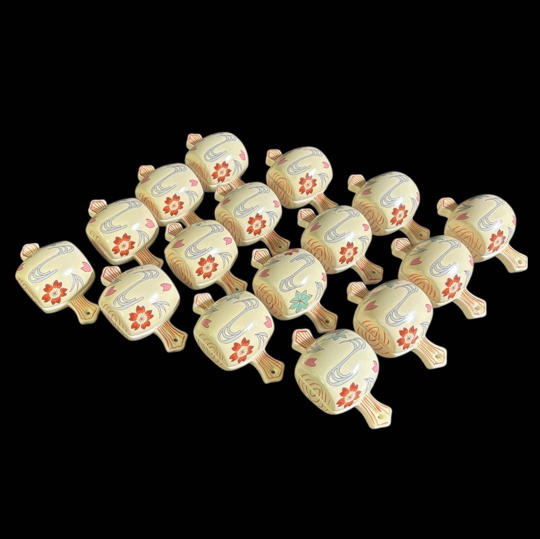 [16客セット] 打出の小槌 小鉢 紅葉 桜 色絵 豆鉢 蓋物 料亭 旅館 割烹