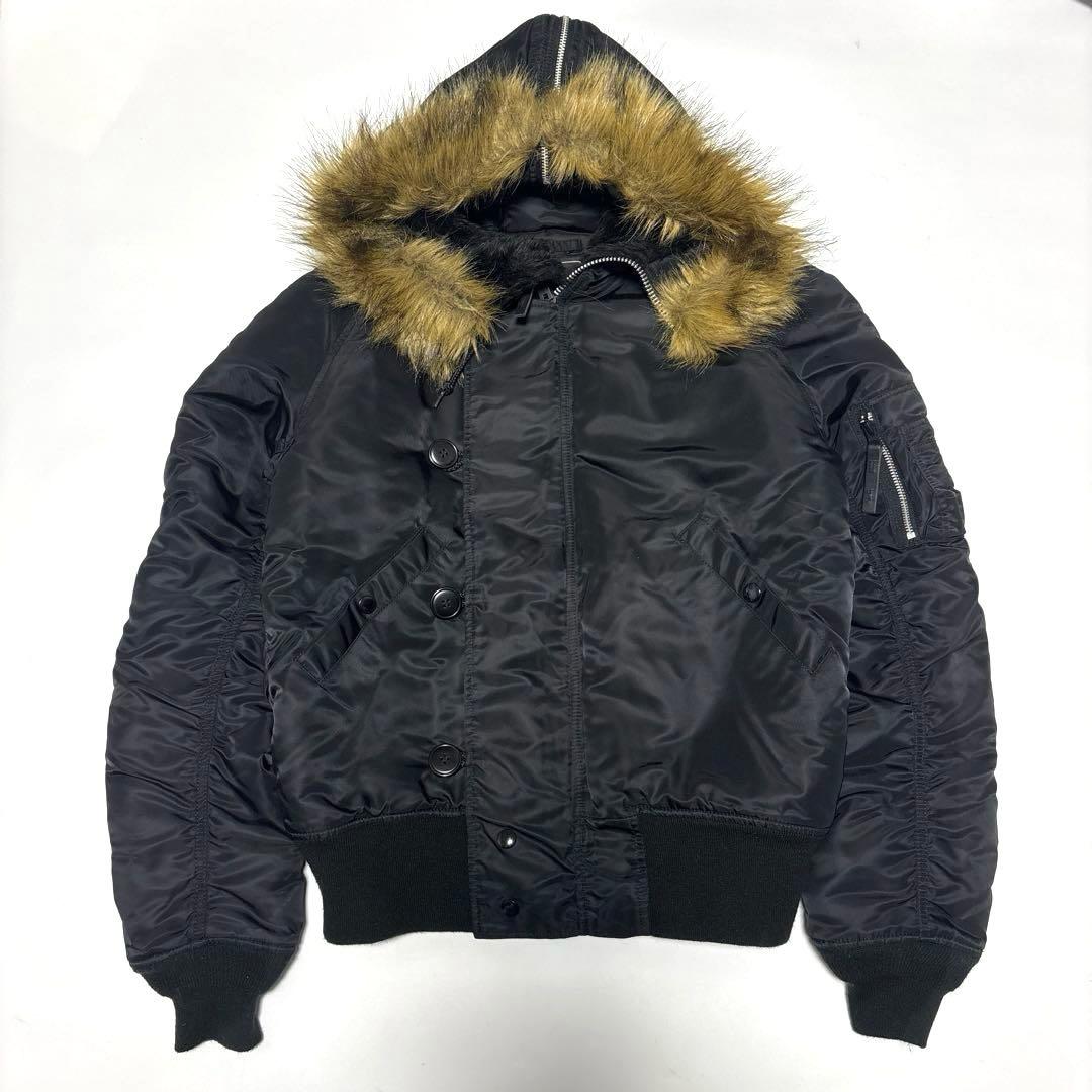 ✨美品✨ ALPHA アルファ N-2B フライトジャケット【L】ブラック