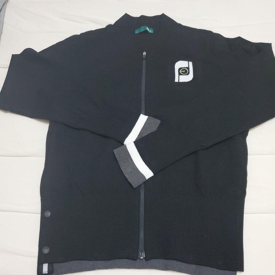 FootJoy ブラック カーディガンセーター