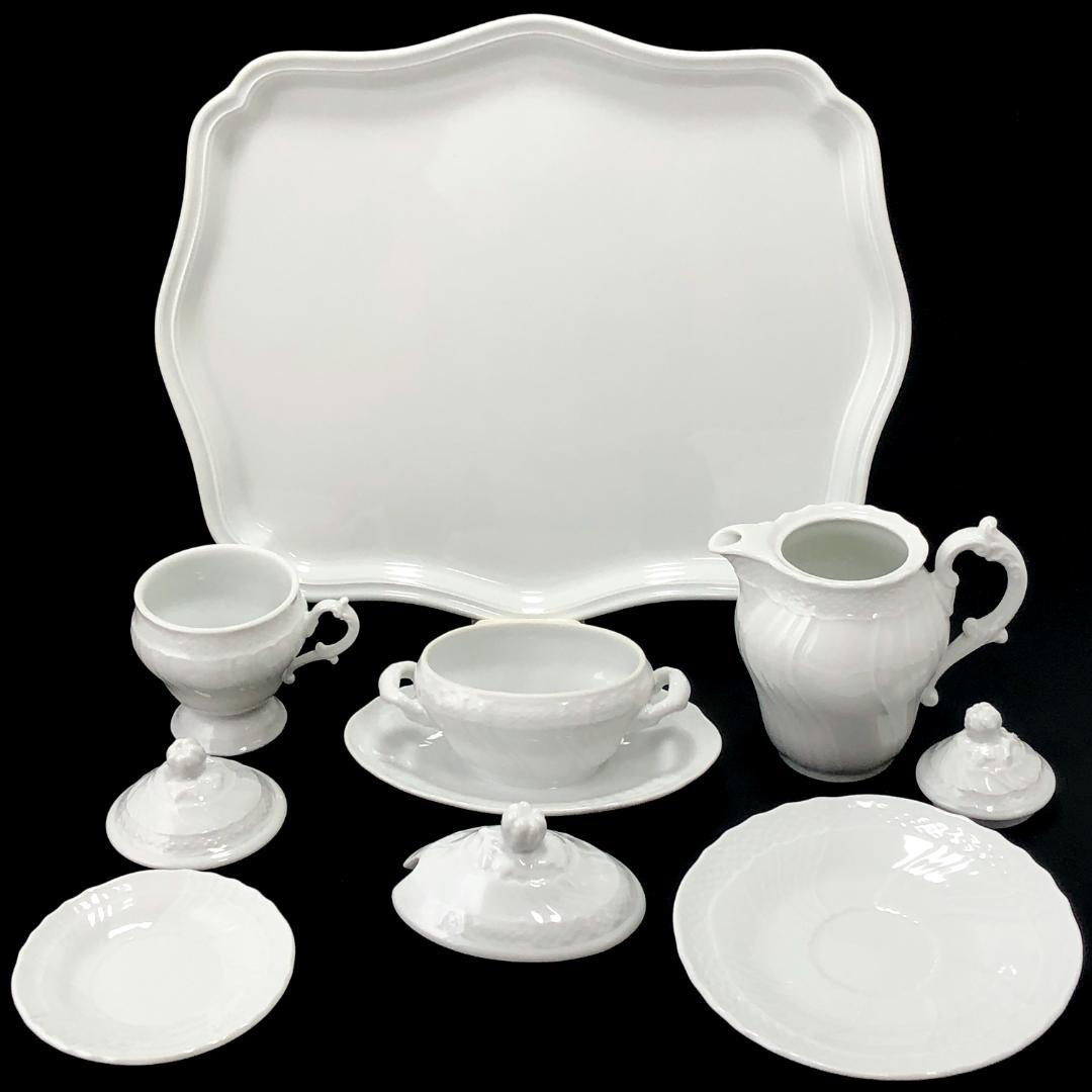 【美品】リチャードジノリ／ベッキオホワイト ティーセット