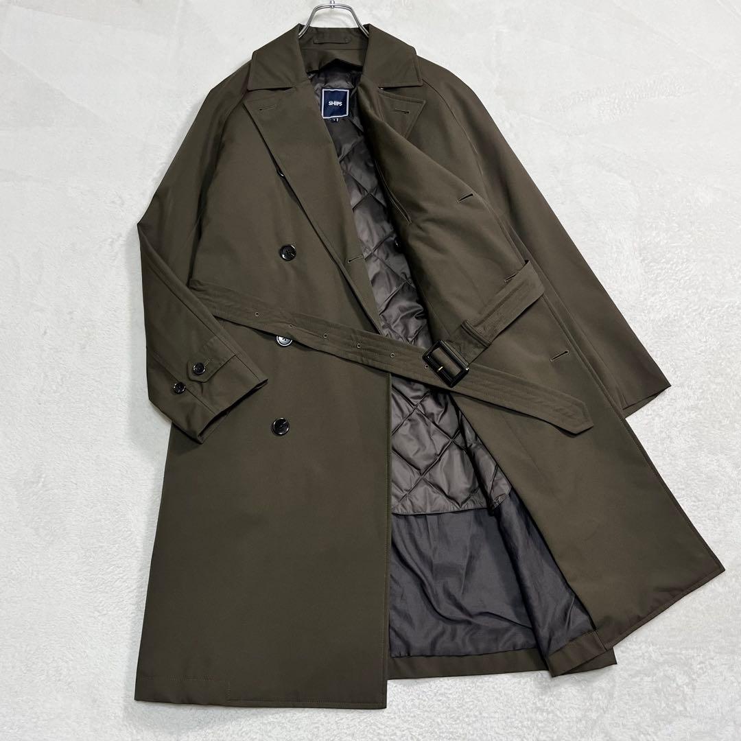 美品『シップス』DiAPLEX 高機能トレンチコート 河田ダウン ライナー脱着可