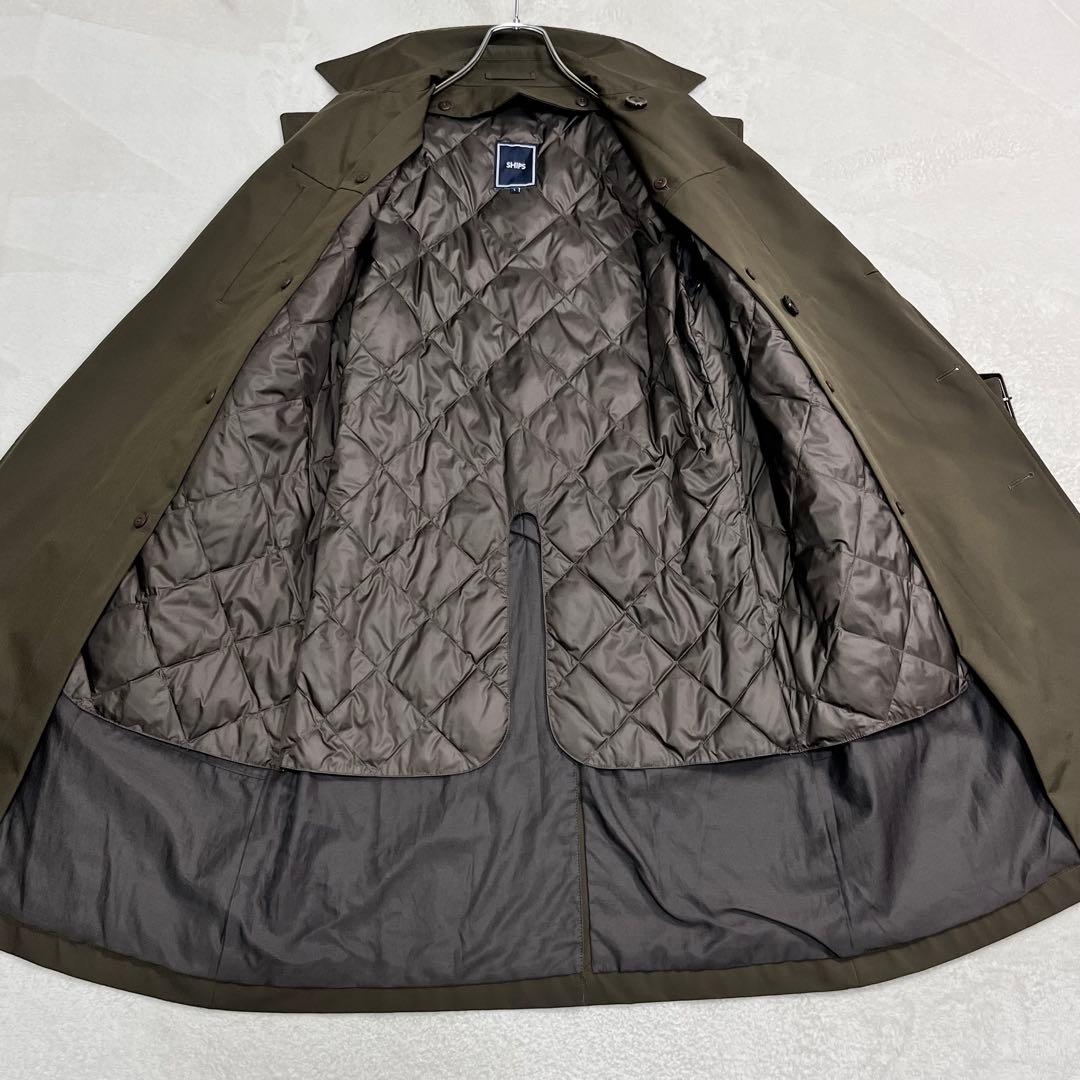 美品『シップス』DiAPLEX 高機能トレンチコート 河田ダウン ライナー脱着可