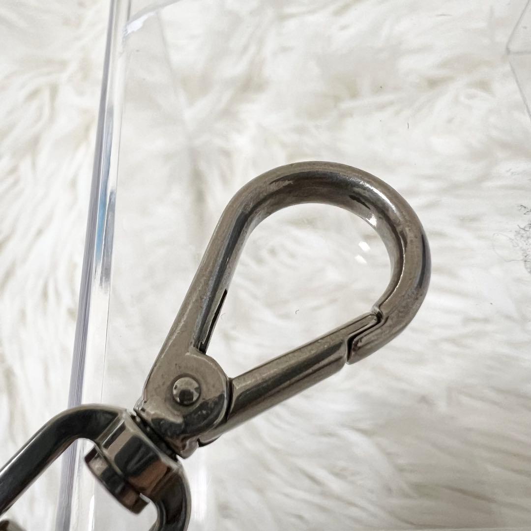 【大人気】お買得 PRADA ロボット キーホルダー レザー サフィアーノ黒