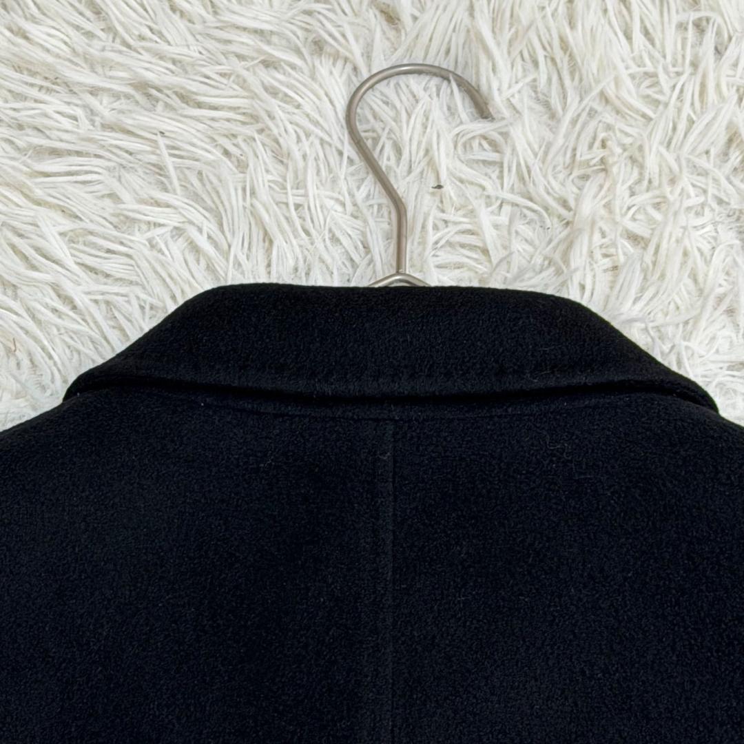 16478✨美品✨️ランバンコレクション 50 LL カシミヤ100% コート 黒