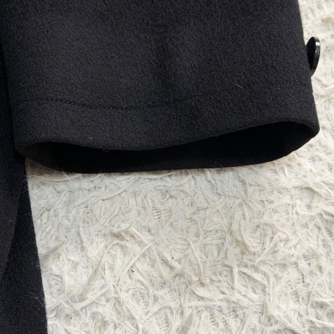 16478✨美品✨️ランバンコレクション 50 LL カシミヤ100% コート 黒