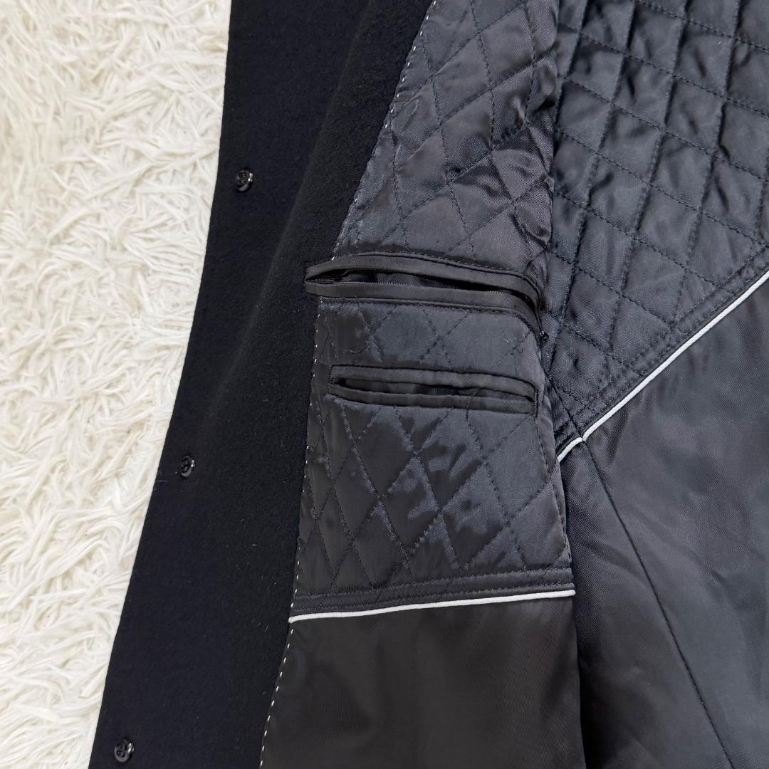 16478✨美品✨️ランバンコレクション 50 LL カシミヤ100% コート 黒