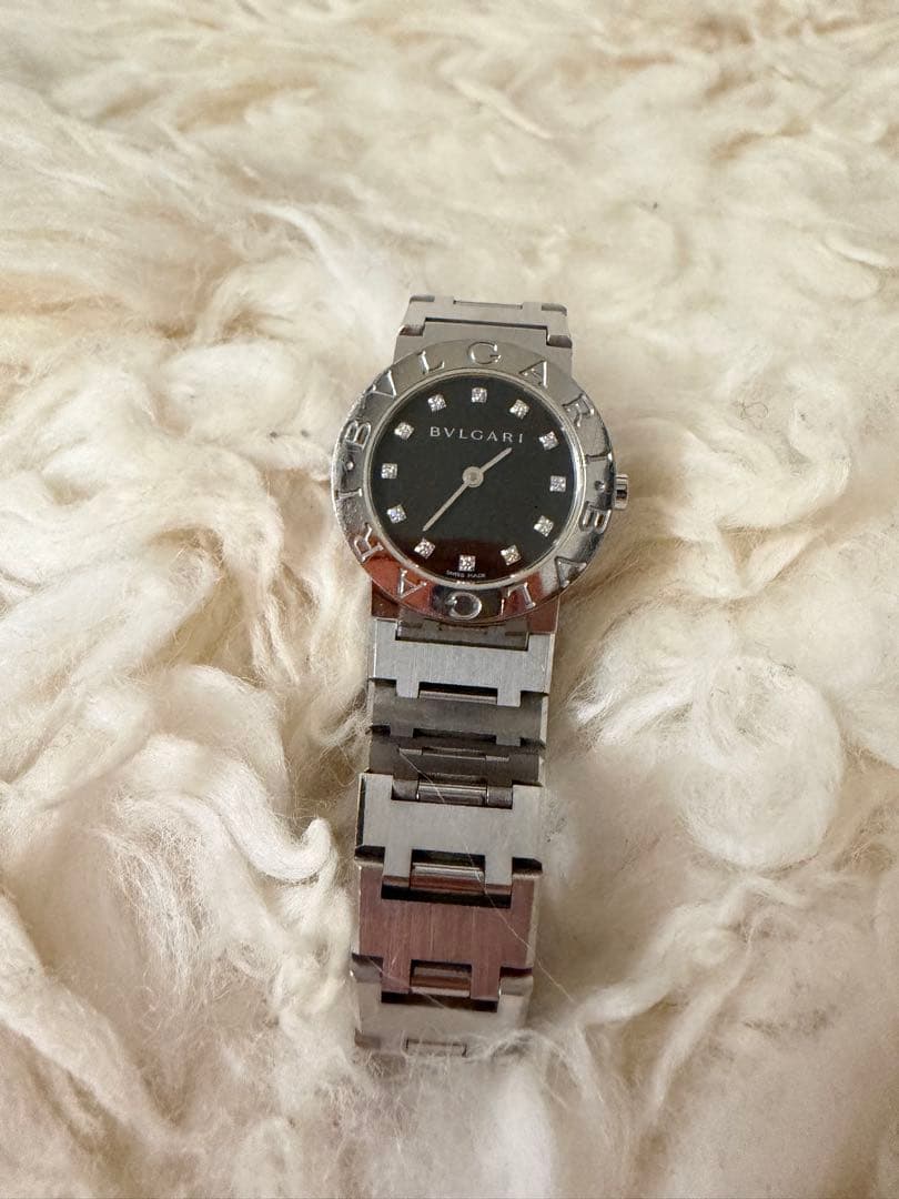 BVLGARI B.zero1 レディース腕時計 BB26SS 黒文字盤