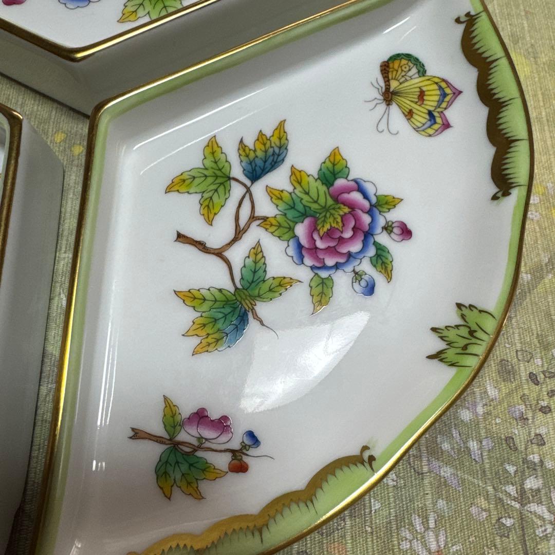 ヘレンド　ヴィクトリアブーケ　オードブルトレイ